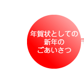 年賀状としての新年のごあいさつ